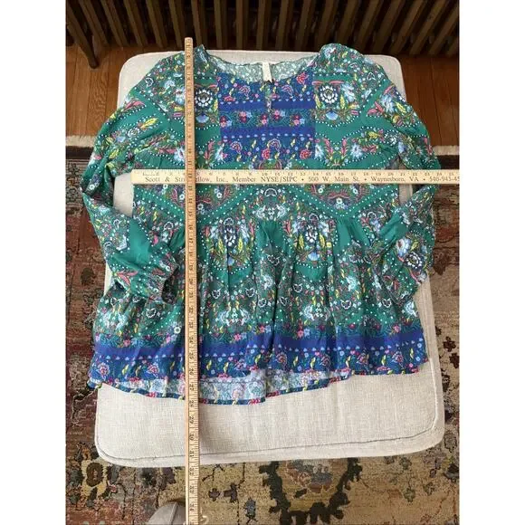 Matilda Jane / Carve Designs XL Ditsy Floral Boho Tunic Shirts Tops Lot Of 2 - Picture 8 of 11